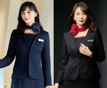 インフォメーション・ショールーム 長袖ジャケット（ブルゾン・ジャンパー） ジョア 82060  事務服JP