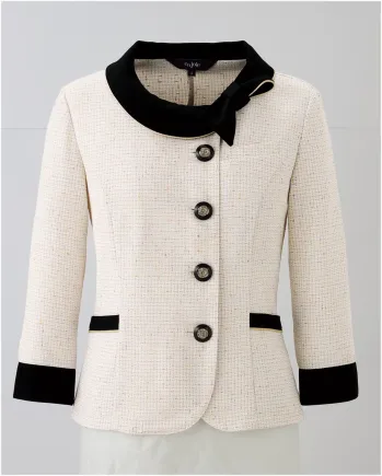 オフィスウェア 七分袖ジャケット ジョア 82135-4 ソフトジャケット 事務服JP