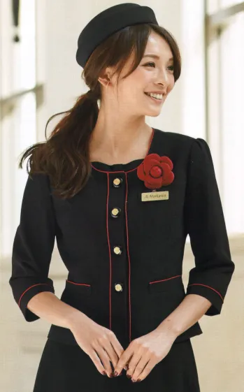 インフォメーション・ショールーム 七分袖ジャケット ジョア 86460  事務服JP