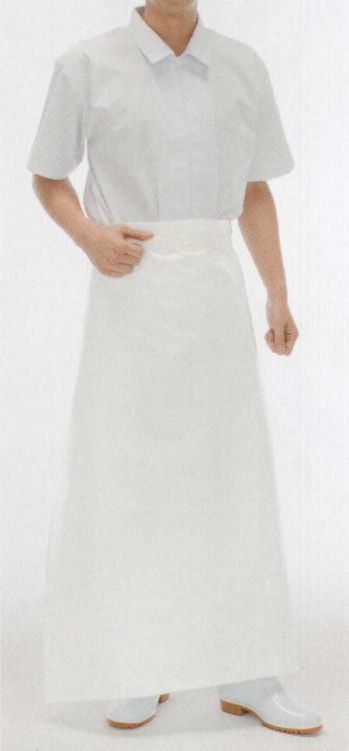 食品工場用 業務用エプロン ジンナイ 550-1 シャバルバソフト前掛（角前掛） 食品白衣jp