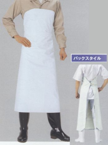 食品工場用 業務用エプロン ジンナイ 700 ワンタッチ前掛 食品白衣jp