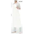 食品白衣jp 食品工場用 業務用エプロン ジンナイ 8200-2 ブロイラー前掛（胸付前掛）