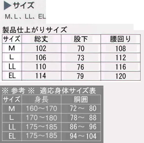 ジンナイ 1002 ナイロンパンツ 表面に水をはじく加工をしてありますが、防水耐水ではありません。●おすすめ使用環境:作業全般（港湾・空港・農業・その他） サイズ／スペック