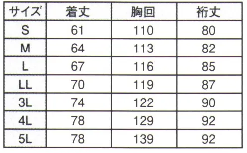 ジンナイ 4020 防寒キルトジャケット 4020 防寒キルトジャケット凍てつく屋外での過酷作業でも体温を逃さずに乗り切る単品でも着用できるこの防寒着とレインウェアを重ね着してさらに暖かく。オプションのファスナー加工で合体し最強アウターに‼●左胸ポケット ファスナー付きなので前傾姿勢での物の落下を防ぎます。●左袖ペン差しポケット 作業中の収納に便利です。●腰脇両サイドポケット ファスナー付きなのでポケットからの物の落下を防ぎます。●氏名片布付き 所属・氏名を記入できます。●キルティング加工 中綿の型崩れを防ぎます。●内側襟は着心地の良い起毛地を採用●収納袋なし●フードなし●反射材・ワッペンなどを取付可●ネーム入れ可 サイズ／スペック