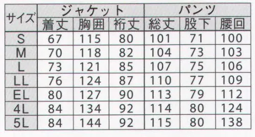 ジンナイ 8307 ナダレス キャディスーツ（上下セット） 本職のキャディさんの声から生まれた専用モデル。細やかな気遣いが盛りだくさん。雨や風の侵入を防ぎながら、ウェア内の湿気を放出することで結露を防止する透湿耐水素材を使用。ミシン縫製後、縫い目にはシームテープで目貼り加工を施してあるので、高い耐水性を持っています。●おすすめ使用環境:キャディー（ゴルフ場スタッフなど）、作業全般（港湾・空港・農業・その他） サイズ／スペック