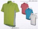 カジメイク CY-100 ジップアップシャツ（半袖） 紫外線をカット、汗を素早く吸汗・速乾。サイクリングを快適にサポートする半袖シャツ。