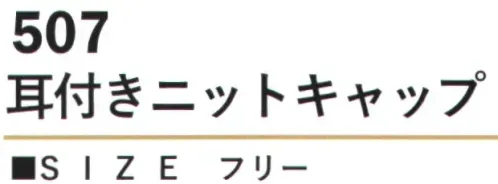 カジメイク 507 耳付きニットキャップ 独自の素材配合で快適さと暖かさを追求した耳付きニットキャップ。表地はレーヨン、ナイロン、ポリエステルのブレンド素材、裏地は柔らかなストレッチ性を持つポリエステル混紡を使用しています。 サイズ／スペック