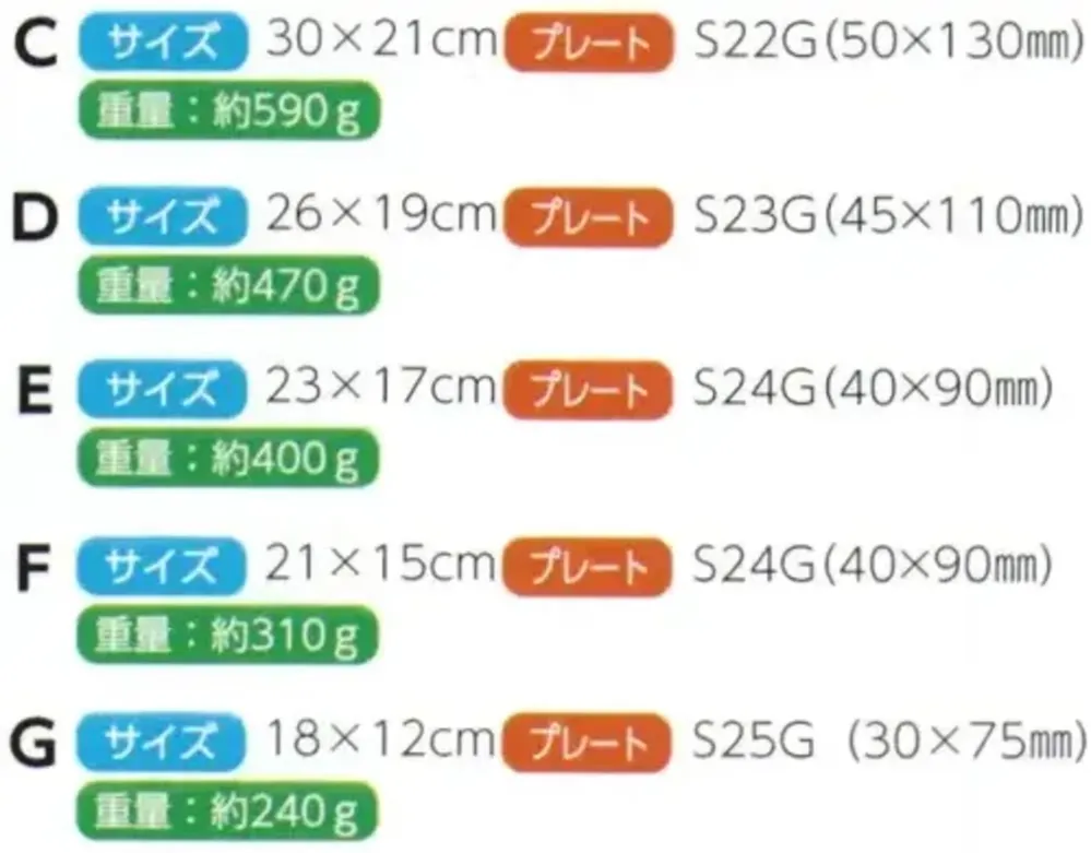 上西産業 D057 楯 サイズ・スペック