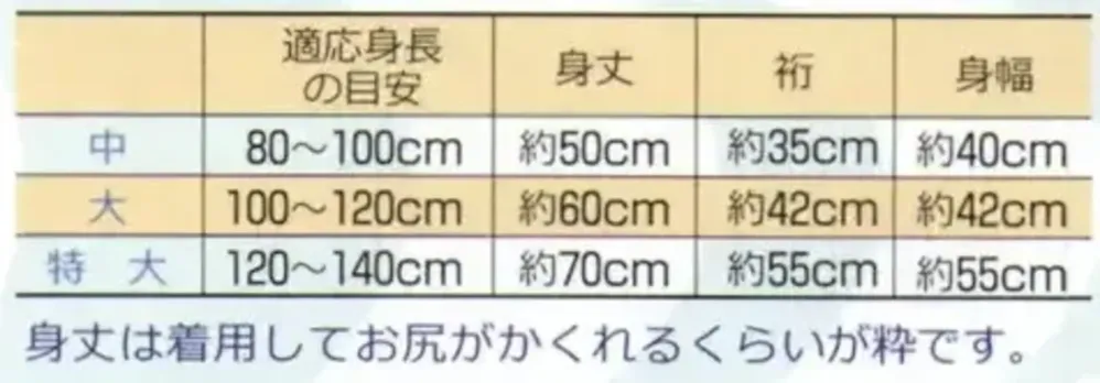 上西産業 DM-6004 祭袢天（青・波柄） サイズ・スペック