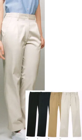 介護衣 パンツ（米式パンツ）スラックス カーシーカシマ CAL-059 ストレッチワンタックパンツ 医療白衣com