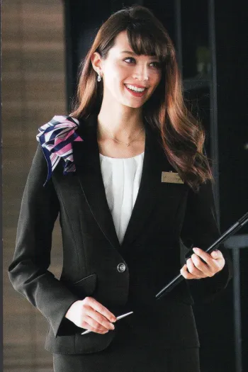 インフォメーション・ショールーム 長袖ジャケット（ブルゾン・ジャンパー） カーシーカシマ EAJ-511 ジャケット 事務服JP