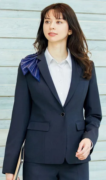 オフィスウェア 長袖ジャケット（ブルゾン・ジャンパー） カーシーカシマ EAJ845 ジャケット 事務服JP