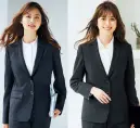 カーシー EAJ850 ジャケット 働く女性を守る信頼のパートナーCONFIDENCE SUITS コンフィデンス スーツすべてに抗菌素材を使用。自分にも相手にも安心を。「毎日着るものだから、仕事時間を安心して過ごしてほしい。」という思いを込めたユニフォームが誕生しました。表地にも裏地にも抗菌素材を使用。さらに防臭機能、ホコリを寄せつけない機能など、可能な限りの機能を付けることで、着ている人を守り、さらに接する人も守れる。安心で人を繋ぎます。ワークタイムをクリーンに整える■表地も裏地も銀のチカラで抗菌・防臭抗菌・防臭加工、練り込みの快適繊維「ミラウェーブ」人体に有害な細菌の増殖を抑える抗菌繊維「ミラウェーブ」を使用。汗や汚れを栄養源とする最近の増殖も抑制し、イやなニオイも防ぎます。さらに、繰り返し洗濯しても半永久的に効果が持続します。また、速乾・接触冷感・UVカットも備えているので、快適性をキープします。抗菌・防臭裏地「ミューファン&reg;」人にやさしく、高い抗菌力を持つ純銀を加工した特殊糸「ミューファン&reg;」を使用した裏地を採用。糸自体に抗菌・防臭性があり、半永久的に機能が持続するため、洗濯回数も軽減できます。■ほのかな織柄で、柔らかく親近感の持てる印象に。無地のように見えながら、シャドーチェックの織柄がほんのりと浮かび上がる生地を使用。奥行き感のある表情豊かなルックスが、親しみやすくやさしい印象をもたらします。SHADOW CHECK MAT WORSTED （シャドーチェック マット ウース）ポリエステル100％半永久的に効果が持続。抗菌・防臭繊維「ミラウェーブ」使用の高機能素材。奥行きのある立体感をドビー組織で表現したシャドーチェック。極細の糸をベースに使うことで、しなやかでソフトな風合いを実現。上品な光沢があり、エレガントな印象をもたらします。また、洗濯劣化のない抗菌・防臭加工糸「ミラウェーブ」の練り込み銀イオン作用で、最近の増殖を抑える高機能素材です。※19号は受注生産になります。※受注生産品につきましては、ご注文後のキャンセル、返品及び他の商品との交換、色・サイズ交換が出来ませんのでご注意ください。※受注生産品のお支払い方法は、先振込（代金引換以外）にて承り、ご入金確認後の手配となります。