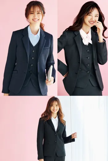 オフィスウェア 長袖ジャケット（ブルゾン・ジャンパー） カーシーカシマ EAJ855 ジャケット 事務服JP