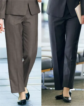 オフィスウェア パンツ（米式パンツ）スラックス カーシーカシマ EAL824 テーパードパンツ 事務服JP
