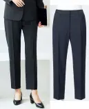 カーシー EAL854 テーパードパンツ 働く女性を守る信頼のパートナーCONFIDENCE SUITS コンフィデンス スーツすべてに抗菌素材を使用。自分にも相手にも安心を。「毎日着るものだから、仕事時間を安心して過ごしてほしい。」という思いを込めたユニフォームが誕生しました。表地にも裏地にも抗菌素材を使用。さらに防臭機能、ホコリを寄せつけない機能など、可能な限りの機能を付けることで、着ている人を守り、さらに接する人も守れる。安心で人を繋ぎます。ワークタイムをクリーンに整える■表地も裏地も銀のチカラで抗菌防臭抗菌・防臭加工、練り込みの快適繊維「ミラウェーブ」人体に有害な細菌の増殖を抑える抗菌繊維「ミラウェーブ」を使用。汗や汚れを栄養源とする最近の増殖も抑制し、イやなニオイも防ぎます。さらに、繰り返し洗濯しても半永久的に効果が持続します。また、速乾・接触冷感・UVカットも備えているので、快適性をキープします。抗菌・防臭裏地「ミューファン&reg;」人にやさしく、高い抗菌力を持つ純銀を加工した特殊糸「ミューファン&reg;」を使用した裏地を採用。糸自体に抗菌・防臭性があり、半永久的に機能が持続するため、洗濯回数も軽減できます。■ほのかな織柄で、柔らかく親近感の持てる印象に。無地のように見えながら、シャドーチェックの織柄がほんのりと浮かび上がる生地を使用。奥行き感のある表情豊かなルックスが、親しみやすくやさしい印象をもたらします。SHADOW CHECK MAT WORSTED（シャドーチェック マット ウース）ポリエステル100％半永久的に効果が持続。抗菌・防臭繊維「ミラウェーブ」使用の高機能素材。奥行きのある立体感をドビー組織で表現したシャドーチェック。極細の糸をベースに使うことで、しなやかでソフトな風合いを実現。上品な光沢があり、エレガントな印象をもたらします。また、洗濯劣化のない抗菌・防臭加工糸「ミラウェーブ」の練り込み銀イオン作用で、最近の増殖を抑える高機能素材です。※23号は受注生産になります。※受注生産品につきましては、ご注文後のキャンセル、返品及び他の商品との交換、色・サイズ交換が出来ませんのでご注意ください。※受注生産品のお支払い方法は、先振込（代金引換以外）にて承り、ご入金確認後の手配となります。