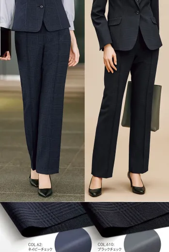 オフィスウェア パンツ（米式パンツ）スラックス カーシーカシマ EAL959 ストレートパンツ 事務服JP