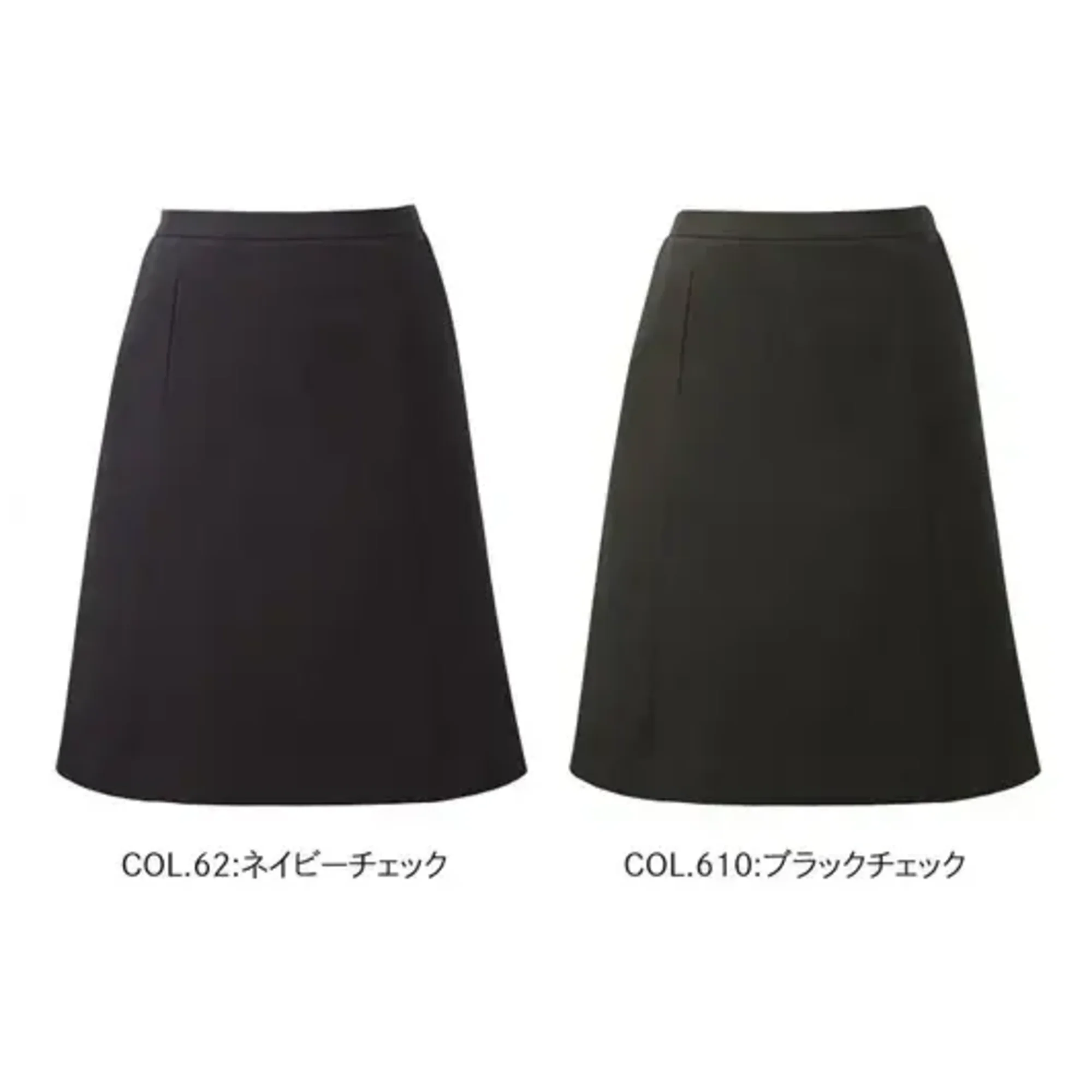 カーシーカシマ EAS1006 Aラインスカート EAS1006 Aラインスカート衣替えの時期や体感温度は人それぞれ。だからこそ、暑い時期も寒い時期も365日毎日着られる素材で快適に。ニットのように伸びるシャドーチェック素材と、バリエーション豊かなラインナップで、多様性と統一感を両立します。特徴●タテ・ヨコ方向に伸縮性のある2WAYストレッチ●吸汗、速乾性に優れています●イージーケア＆自宅で洗濯可能●ウエストまわりが快適なカーブ仕様●ウエストの両サイドがゴム仕様●3段カンでウエストのフィット感を3段階に調整できます●吹き出し防止裏地（実用新案登録番号 第3186091号）仕様品番：EAS1006品名：Aラインスカートカラー：52 ネイビーチェック、510 ブラックチェックサイズ：5号、7号、9号、11号、13号、15号、17号、19号、21号、23号※23号は受注生産になります。※受注生産品につきましては、ご注文後のキャンセル、返品及び他の商品との交換、色・サイズ交換が出来ませんのでご注意ください。※受注生産品のお支払い方法は、前払いにて承り、ご入金確認後の手配となります。