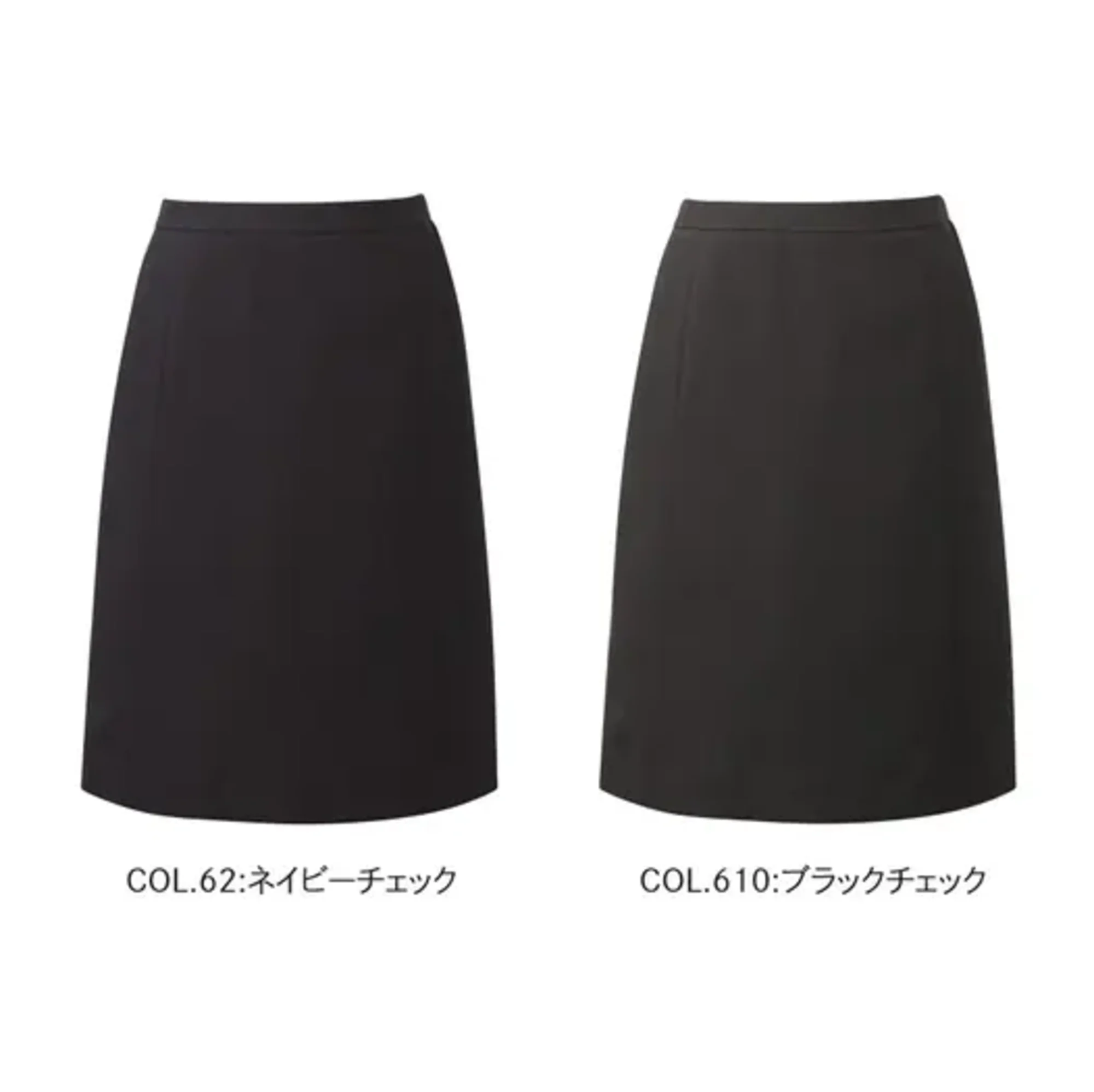 カーシーカシマ EAS1007 セミタイトスカート EAS1007 セミタイトスカート衣替えの時期や体感温度は人それぞれ。だからこそ、暑い時期も寒い時期も365日毎日着られる素材で快適に。ニットのように伸びるシャドーチェック素材と、バリエーション豊かなラインナップで、多様性と統一感を両立します。特徴●タテ・ヨコ方向に伸縮性のある2WAYストレッチ●吸汗、速乾性に優れています●イージーケア＆自宅で洗濯可能●ウエストまわりが快適なカーブ仕様●ウエストの両サイドがゴム仕様●3段カンでウエストのフィット感を3段階に調整できます●吹き出し防止裏地（実用新案登録番号 第3186091号）●破れにくい工夫を施したスリット仕様品番：EAS1007品名：セミタイトスカートカラー：52 ネイビーチェック、510 ブラックチェックサイズ：5号、7号、9号、11号、13号、15号、17号、19号、21号、23号※23号は受注生産になります。※受注生産品につきましては、ご注文後のキャンセル、返品及び他の商品との交換、色・サイズ交換が出来ませんのでご注意ください。※受注生産品のお支払い方法は、前払いにて承り、ご入金確認後の手配となります。