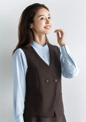 オフィスウェア ベスト カーシーカシマ EAV797 ダブルベスト 事務服JP