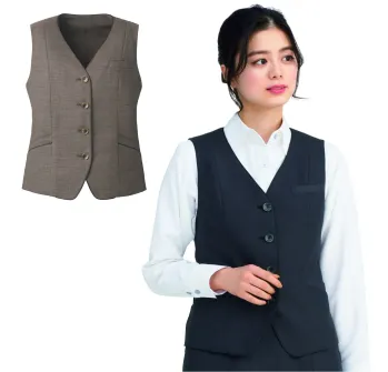 オフィスウェア ベスト カーシーカシマ EAV821 ベスト 事務服JP