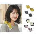 事務服JP オフィスウェア スカーフ・四角布・ポケットチーフ カーシーカシマ EAZ1035 ミニスカーフ（リバーシブル）