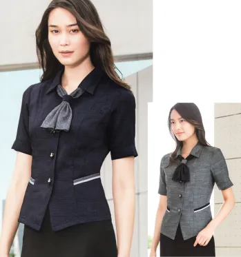 オフィスウェア オーバーブラウス カーシーカシマ ESA-663 オーバーブラウス 事務服JP