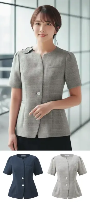 オフィスウェア オーバーブラウス カーシーカシマ ESA1021 オーバーブラウス 事務服JP