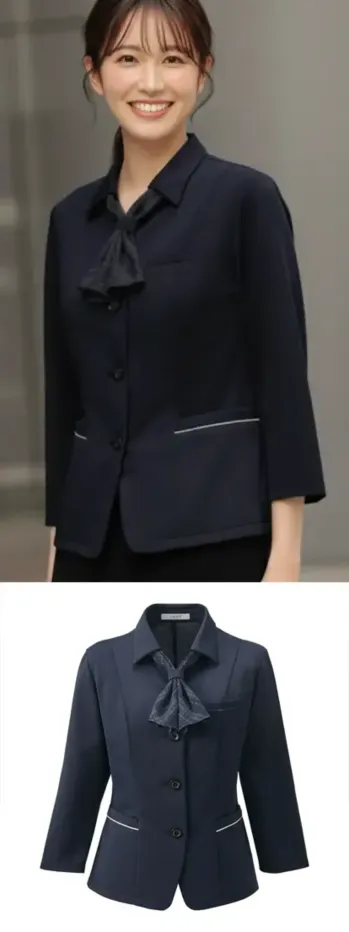 オフィスウェア オーバーブラウス カーシーカシマ ESA1024 オーバーブラウス（七分袖） 事務服JP