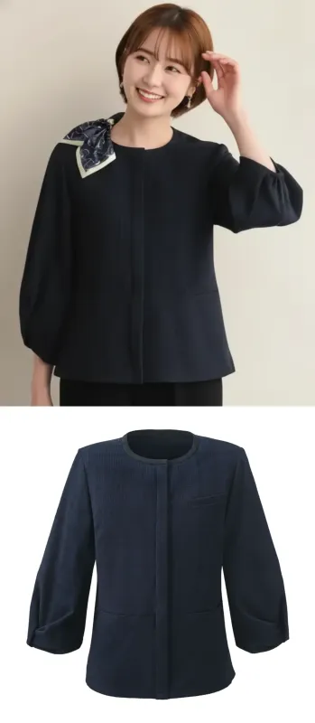 カーシーカシマ ESA1032 オーバーブラウス（七分袖）