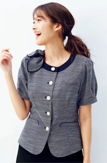 オフィスウェア オーバーブラウス カーシーカシマ ESA831 オーバーブラウス 事務服JP