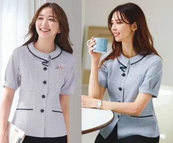 オフィスウェア オーバーブラウス カーシーカシマ ESA887 オーバーブラウス 事務服JP