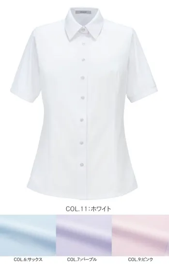 オフィスウェア 半袖ブラウス カーシーカシマ ESB873 シャツブラウス（半袖） 事務服JP