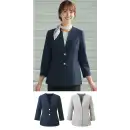 事務服JP オフィスウェア 七分袖ジャケット カーシーカシマ ESJ1020 ライトジャケット