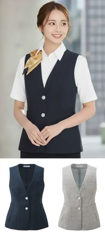 オフィスウェア ベスト カーシーカシマ ESV1022 ベスト 事務服JP