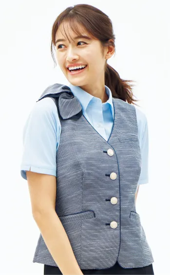 オフィスウェア ベスト カーシーカシマ ESV832 ベスト 事務服JP