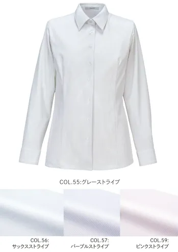 オフィスウェア 長袖ブラウス カーシーカシマ EWB875 シャツブラウス（長袖） 事務服JP