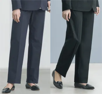 インフォメーション・ショールーム パンツ（米式パンツ）スラックス カーシーカシマ NAL018 テーパードパンツ 事務服JP