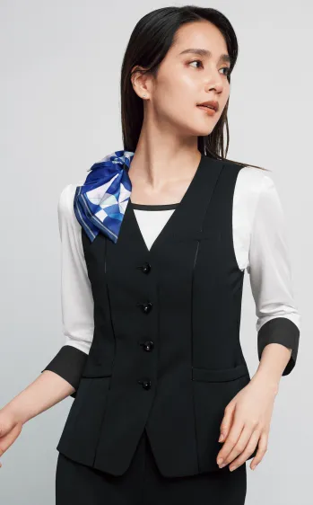 オフィスウェア ベスト カーシーカシマ NAV043 ベスト 事務服JP