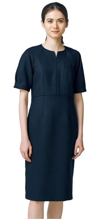 インフォメーション・ショールーム 半袖ワンピース カーシーカシマ NAW026 ワンピース 事務服JP