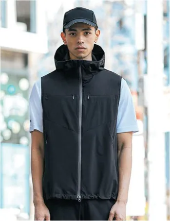 男女ペア ベスト カーシーカシマ（キャリーン） CAH187 どこでもフードベスト 作業服JP