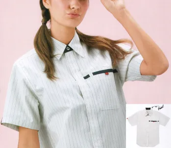 男女ペア 半袖シャツ カーシーカシマ（キャリーン） CSY-012 半袖シャツ 作業服JP