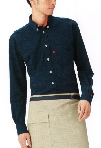 男女ペア 長袖シャツ カーシーカシマ（キャリーン） CWY-014 長袖ニットシャツ 作業服JP