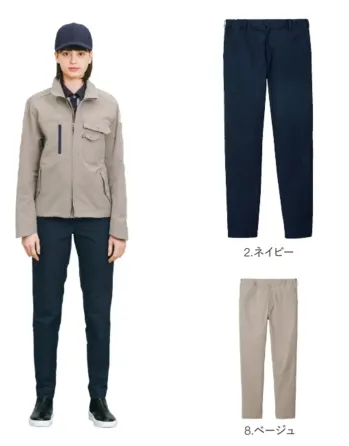 男女ペア パンツ（米式パンツ）スラックス ハンズオン CAK163 パンツ 作業服JP