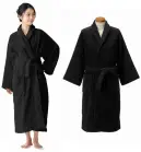広洋物産 KY1400J-125-BK 高級業務用バスローブ（ブラック/125cm/8枚入）