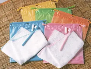 トラベルセット巾着入り（240セット入り/5色アソート）