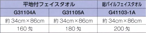 広洋物産 G31104A 平地付カラーフェイスタオル（160匁/360枚入り） ※360枚入りです。※この商品はご注文後のキャンセル、返品及び交換は出来ませんのでご注意下さい。※なお、この商品のお支払方法は、先振込（代金引換以外）にて承り、ご入金確認後の手配となります。 サイズ／スペック