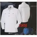 作業服JP メンズワーキング 長袖ポロシャツ クロダルマ 25450 長袖ポロシャツ（脇スリット）