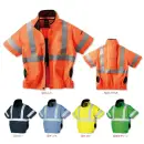 クロダルマ 268921 高視認反射半袖ジャンパー（ファン・バッテリー別売）