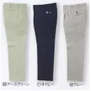 作業服JP メンズワーキング パンツ（米式パンツ）スラックス クロダルマ 31088 スラックス（ツータック）